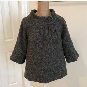 Old Navy cropped tweed swing coat jacket